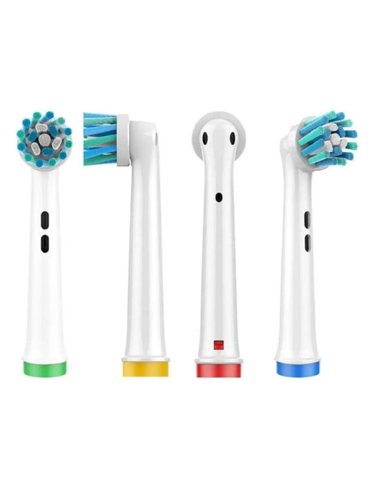 Oral-B Şarjlı ve Pilli Diş Fırçası Uyumlu 4 Adet Cross Action Yedek Başlık